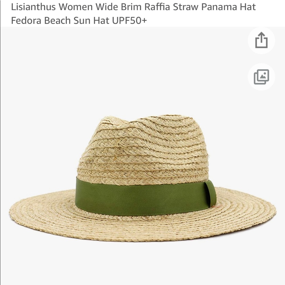 Straw fedora hat women